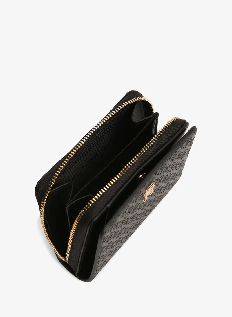 TOMMY HILFIGER  Icon Debossed Zip-Around Flap Wallet for Women | Best Price UAE